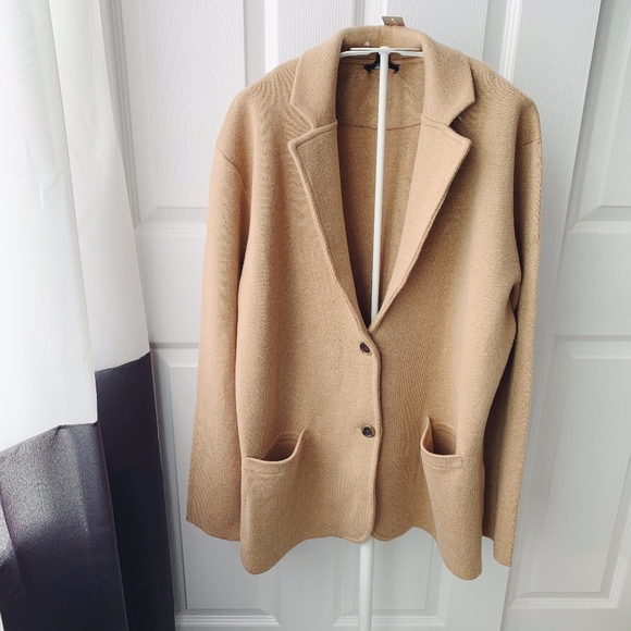 J. Crew Jackets & Blazers - J. Crew Camel Sweater Blazer